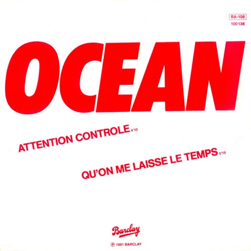 cover ocean attention controle - qu-on me laisse le temps 1982